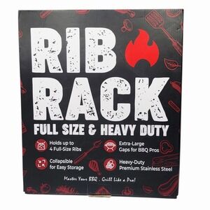 Rib‎ Rack Full Size Heavy Duty BBQ Grill Rack